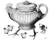Cartoon: Poultry (small) by zu tagged poultry,tea,service,set,chicken