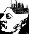 Cartoon: Refinery (small) by zu tagged refinery,oil,brain