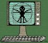 Cartoon: vitruvian (small) by zu tagged leonardo,computer,man