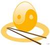 Cartoon: yin-egg (small) by zu tagged yin yan egg