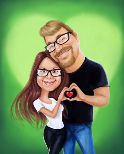 Cartoon: Love (medium) by Avel tagged digital,caricature