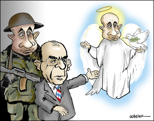 Cartoon: Russian propaganda! (medium) by jeander tagged putin,lagrov,russia,war,peace,putin,lagrov,russia,war,peace