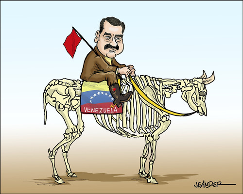 Cartoon: Socialism in practice (medium) by jeander tagged maduro,socialism,poverty,failure,venezuela,maduro,socialism,poverty,failure,venezuela