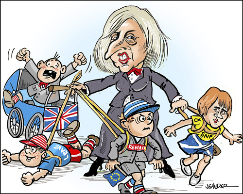 Cartoon: The new nanny (medium) by jeander tagged theresa,may,pm,greatbritain,primeminister,brexit,theresa,may,pm,greatbritain,primeminister,brexit