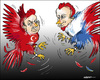 Cartoon: Cockfighting (small) by jeander tagged erdogan,putin,conflict
