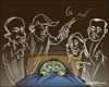 Cartoon: Nightmares (small) by jeander tagged nightmares putin le pen erdogan trump