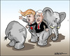 Cartoon: Presidential candidates (small) by jeander tagged donald trump mike pence gop republican party president election