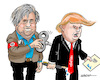 Cartoon: Steve Bannon (small) by jeander tagged trump,bannon,donald,steve,presidenr,us