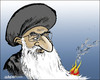 Cartoon: The spark (small) by jeander tagged iran,saudiarabia,ali,khamenei