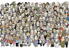 Cartoon: Worldleaders (small) by jeander tagged primeministers,presidents,leaders,tayyip,erdogan,pm,turkiet,harold,wilson,former,storbritannien,michelle,bachelet,president,chile,cristina,kirchner,argentina,nestor,yasser,arafat,presiden