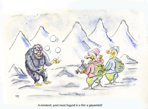 Cartoon: yeti (medium) by rakbela tagged yeti