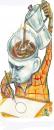 Cartoon: the cartoonist (small) by rakbela tagged rb,cartoonist,cafe,black,humour