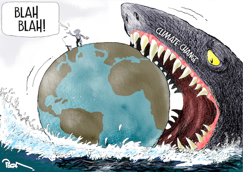 Cartoon: Climate Change And The World (medium) by Popa tagged global,warming,disaster,crisis,decision,makers
