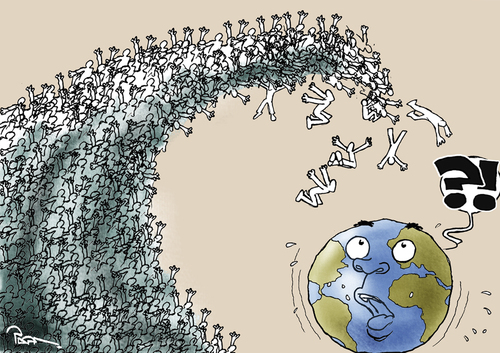 Population Explosion By Popa | Nature Cartoon | TOONPOOL