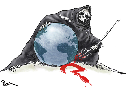 Cartoon: Terrorism (medium) by Popa tagged terrorism,is