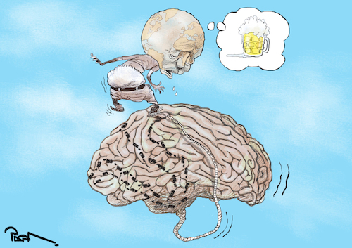 Cartoon: The Brain (medium) by Popa tagged brain,power,controller