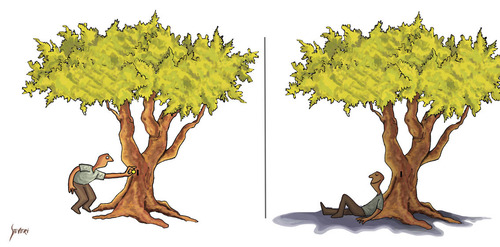Cartoon: - (medium) by mseveri tagged tree,shadow