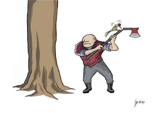 Cartoon: - (medium) by mseveri tagged preservation,protection,nature