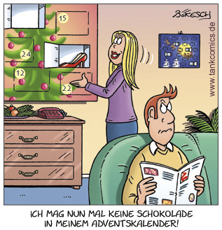 Cartoon: kalender de lux (medium) by pentrick tagged tankcomics,comics,tank,cartoon,bökesch,gerd,christmas,weihnachten,woman,man,frau,mann,shoes,calendar,schuhe,adventskalender