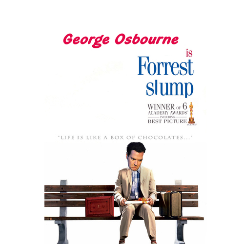 Cartoon: Forrest SLUMP (medium) by andybennett tagged street,downing,chancellor,osbourne,george,gump,forrest