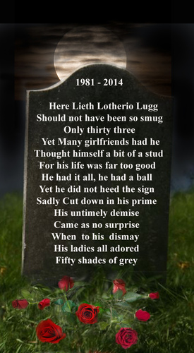 Cartoon: Fifty Shades ! (medium) by andybennett tagged grave,roses,lothario,grey,of,shades,fifty