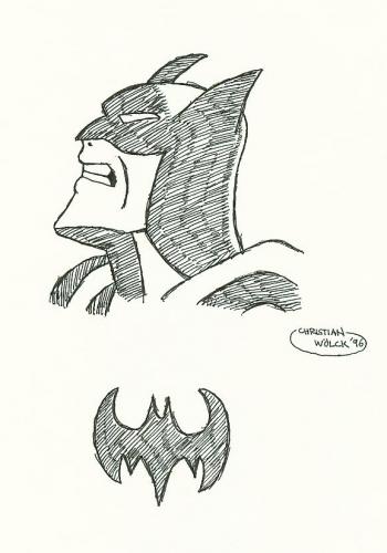 Cartoon: Batman (medium) by spotty tagged batman