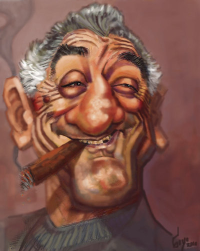 Cartoon: BOBY.  THE BIGEST DE NIRO (medium) by GOYET tagged niro