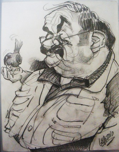 Cartoon: CARICATURE FROM A ARTIST COMPANE (medium) by GOYET tagged cartoon,caricature