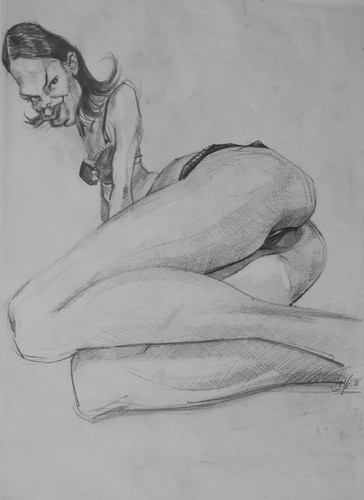 Cartoon: EROTIC CARTOON (medium) by GOYET tagged erotico,woman,beauty,bodie,sexie,cartoon