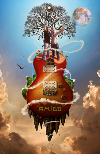 Cartoon: FRENDS (medium) by GOYET tagged surreal,music,photomanipulation,frends