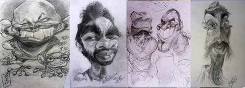 Cartoon: MIS CARICATURIZADOS (medium) by GOYET tagged cartoon,caricatures,caricaturas,amigos,freinds