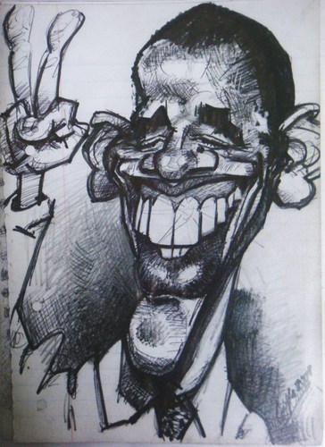 Cartoon: OBAMA STUDIO (medium) by GOYET tagged obama,cartoon,president