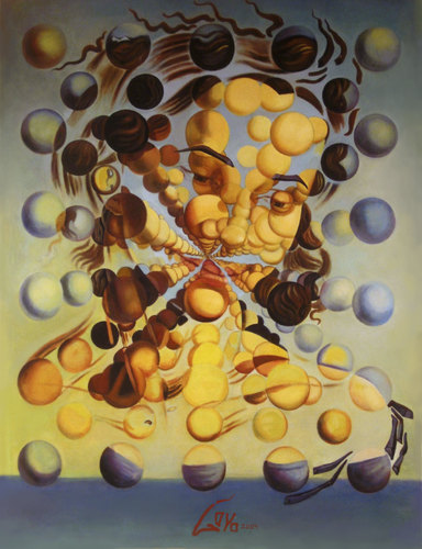 Cartoon: SAUDADES DE LAS ESFERAS (medium) by GOYET tagged oil,dreem,beauty,dali,mural