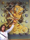 Cartoon: SAUDADES DE LAS ESFERAS (small) by GOYET tagged dali,mural,frescos,esferas,saudades