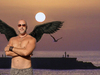 Cartoon: THIS IST THE REAL ME (small) by GOYET tagged my,self,angel,blakc,photomanipulation