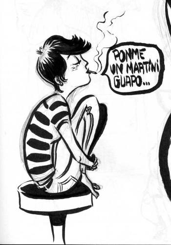 Cartoon: beatnick girl (medium) by Jorge Fornes tagged girl
