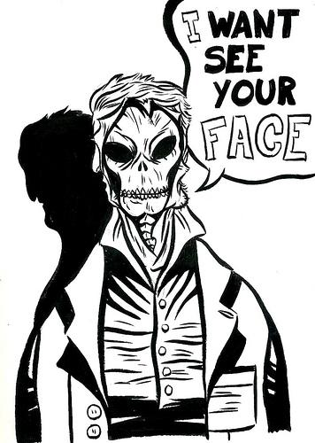 Cartoon: I WANT SEE YOUR FACE (medium) by Jorge Fornes tagged ilustration