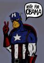Cartoon: CAPTAIN AMERICA FOR OBAMA (small) by Jorge Fornes tagged illustration