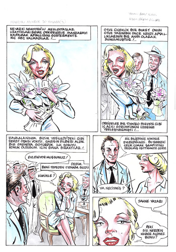 Cartoon: marilyn monroe-2-r (medium) by devrimdemiral tagged marilyn,monroe2