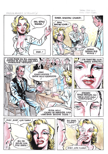 Cartoon: marilyn monroe4 (medium) by devrimdemiral tagged marilyn,monroe4