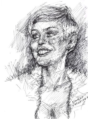 Cartoon: Miley Cyrus (medium) by ylli haruni tagged cyrus,miley,american,actress,singer