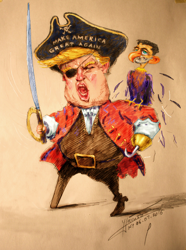 Résultats de recherche d'images pour « caricature trump pirate »