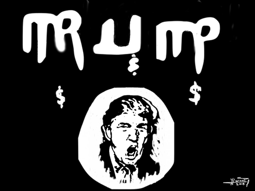 Cartoon: Trump for TRUMP (medium) by ylli haruni tagged donald,trump