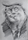 Cartoon: Trump the Happy Idiot (small) by ylli haruni tagged donald,trump,pussy,grabber,president,usa,pervert