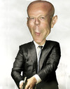 Cartoon: Bruce Willis (small) by hakanipek tagged cinemaactorportraitfilmfamous