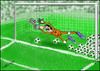 Cartoon: chicane (small) by hakanipek tagged chicane,sports,football,immorality