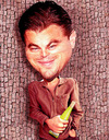 Cartoon: leonardo dicaprio (small) by hakanipek tagged portrait,film,actress,famous,men