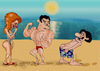 Cartoon: women like funny men (small) by hakanipek tagged hot,nudist,beach,muscular,funny,men,women,love,sex