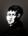 Cartoon: Heinrich von Kleist (small) by Liam tagged kleist