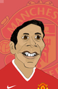 Cartoon: Rio Ferdinand (small) by Liam tagged football,england,sports,manu,manchester,united,premier,league